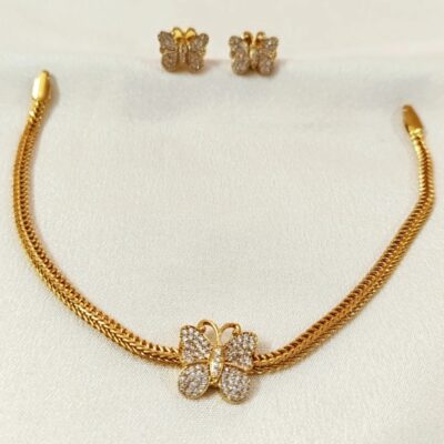 DI189 primium quality Diva Butterfly Charm Bracelet Set